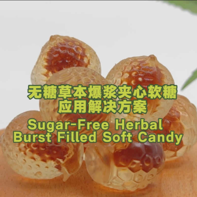 Sugar-Free Herbal Burst Filled Soft Candy Solution